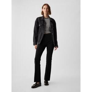 Gap High Rise BiStretch Flare‎ Pants in Black